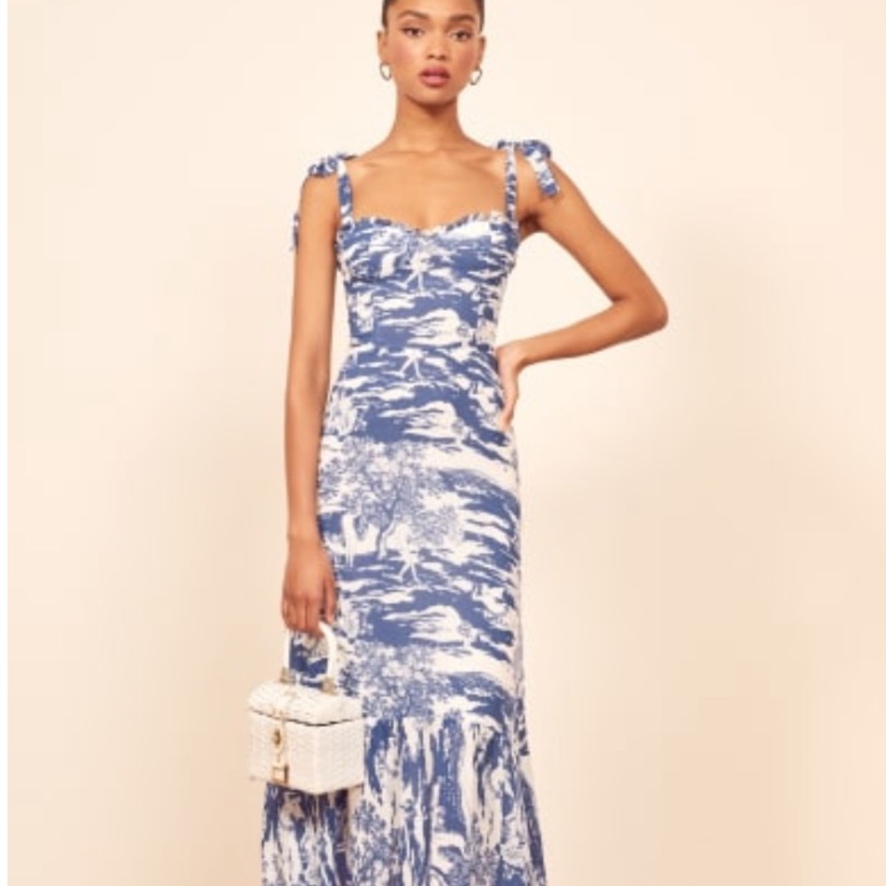 Reformation Nikita dress Toscana pattern